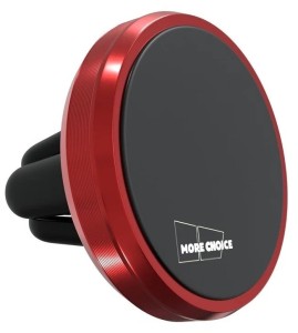 Держатель авто магнитный More Choice C01 на воздуховод + табличка для номера телефона (Gold)