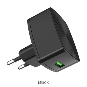 hoco-c70a-cutting-edge-single-port-qc30-charger-eu-black